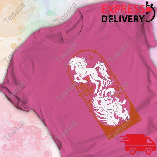 Unicorn And Dragon Duality Tee Shirt